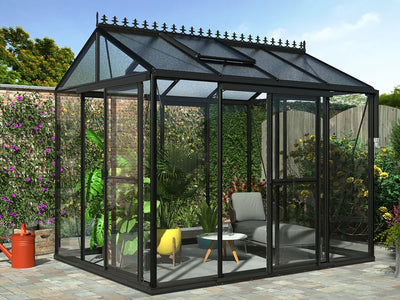 Filclair Flexi zwart aluminium 8,44 m² (225 x 375 x 262 cm)